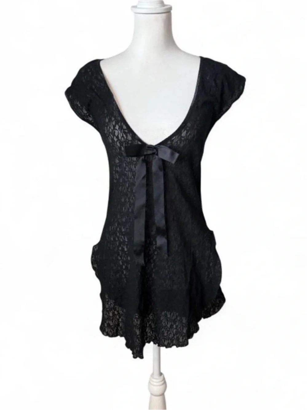 Black Lace Babydoll Slip